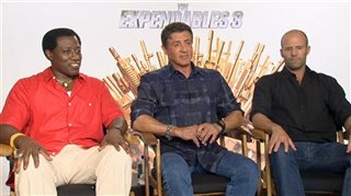Wesley Snipes, Sylvester Stallone & Jason Statham (The Expendables 3) - Interview