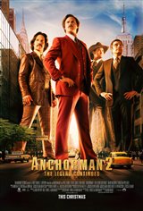Anchorman 2: The Legend Continues (v.o.a.) Movie Poster