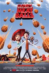 Cloudy with a Chance of Meatballs 3D Movie Poster