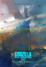 Godzilla: King of the Monsters 3D Movie Poster