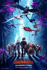 How to Train Your Dragon: The Hidden World 3D Movie Poster