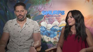 Demi Lovato & Joe Manganiello Interview - Smurfs: The Lost Village