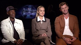 Don Cheadle, Brie Larson & Chris Hemsworth talk 'Avengers: Endgame'