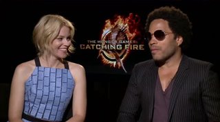 Elizabeth Banks & Lenny Kravitz (The Hunger Games: Catching Fire)