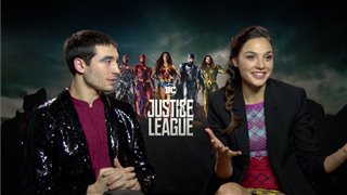 Ezra Miller & Gal Gadot Interview - Justice League