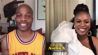 Jermaine Fowler and Nomzamo Mbatha on starring with Eddie Murphy in 'Coming 2 America'