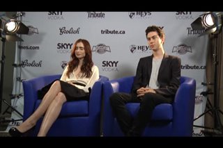 Lily Collins & Nat Wolff (Writers) - Interview
