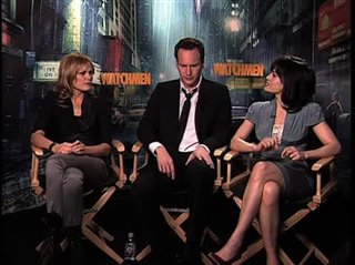 Malin Akerman, Patrick Wilson & Carla Gugino (Watchmen)