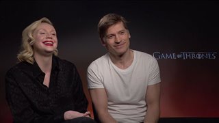 Nikolaj Coster-Waldau & Gwendoline Christie talk 'Game of Thrones'