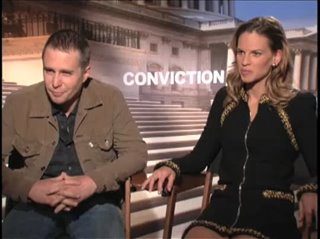 Sam Rockwell & Hilary Swank (Conviction) - Interview