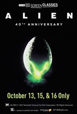 Alien 40th Anniversary (1979) presented by TCM Movie Poster