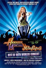 Hannah Montana & Miley Cyrus: Best of Both Worlds Concert Tour in Disney Digital  3-D Movie Poster