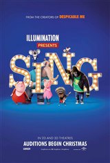 Sing 3D Movie Poster