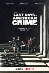 The Last Days of American Crime (Netflix) Movie Poster