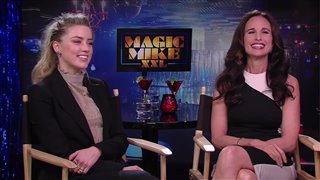 Amber Heard & Andie MacDowell Interview - Magic Mike XXL