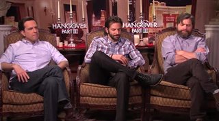 Ed Helms, Bradley Cooper & Zach Galifianakis (The Hangover Part III)