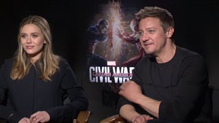 Elizabeth Olsen & Jeremy Renner Interview - Captain America: Civil War