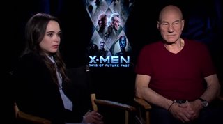 Ellen Page & Patrick Stewart (X-Men: Days of Future Past)