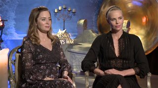 Emily Blunt & Charlize Theron Interview - The Huntsman: Winter's War