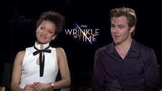 Gugu Mbatha-Raw & Chris Pine Interview - A Wrinkle in Time