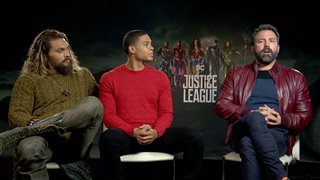 Jason Momoa, Ray Fisher & Ben Affleck Interview - Justice League