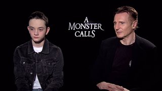 Lewis MacDougall & Liam Neeson Interview - A Monster Calls
