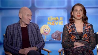 Patrick Stewart & Maya Rudolph Interview - The Emoji Movie